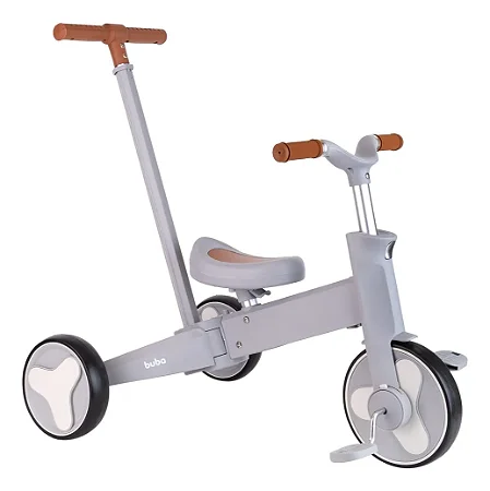 Triciclo Multifuncional Buba 5 em 1 - Cinza