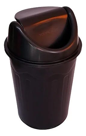 Lixeira Basculante Topplast 60L - Preta