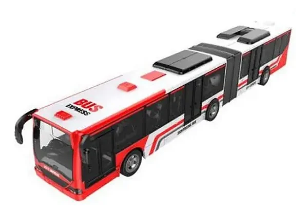Ônibus Articulado Controle Remoto Zippy Vermelho - RC24169