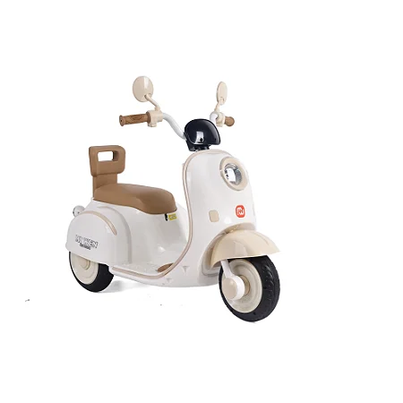 Moto Elétrica Zippy Toys Scooter 6V Bege - CE26171