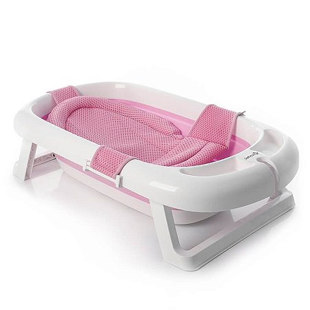 Banheira Safety 1st Comfy & Safe Rosa