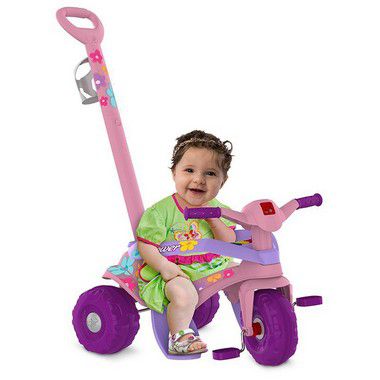 Triciclo Infantil Reclinável com Capota Velobaby Bandeirante - Faz a Boa!