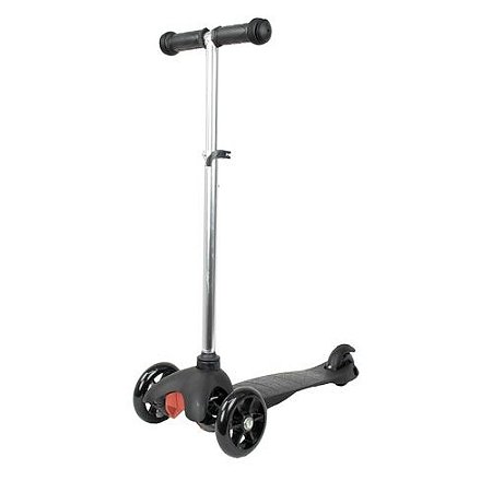 Patinete Urbano Scooter Preto 3 Rodas