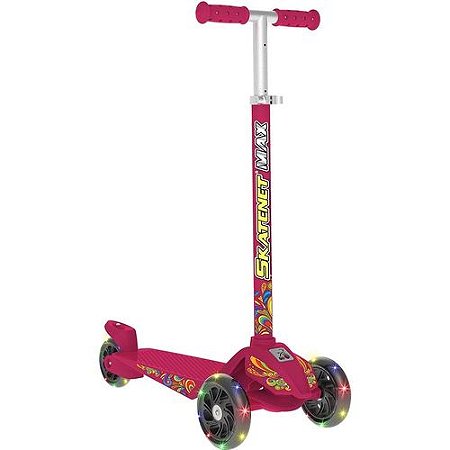 Skatenet Bandeirante  Max Led Pink 1521