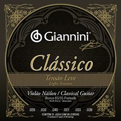 Encordoamento Giannini Classico para Violao Nylon Tensão Leve GENWPL