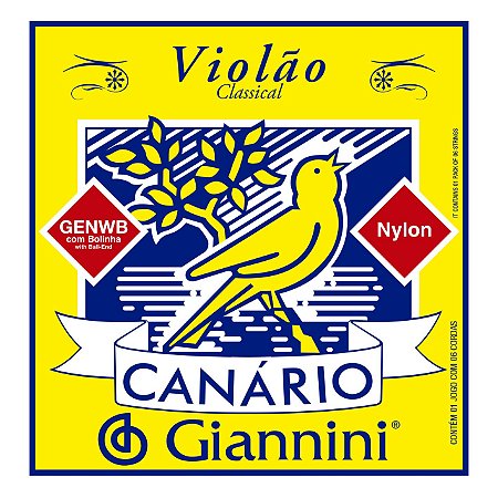 Encordoamento Giannini Canario GENWB para Violao Nylon c/ Bolinha