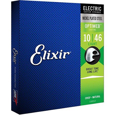 Encordoamento Elixir Guitarra Optiweb 010-046 Light