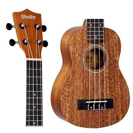 Ukulele Shelby SU21ME STNT Soprano 21 Elétrico Mogno