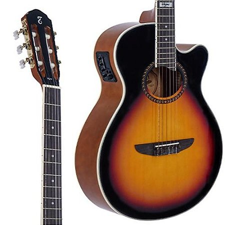 Violao Tagima Vegas T SB Nylon Elétrico Sunburst