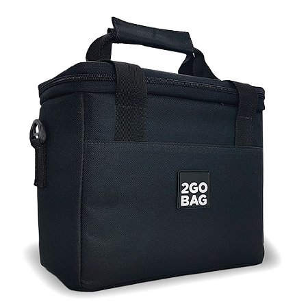 Bolsa Térmica 2go Bag Mid Black com Capacidade para 6,6 Litros