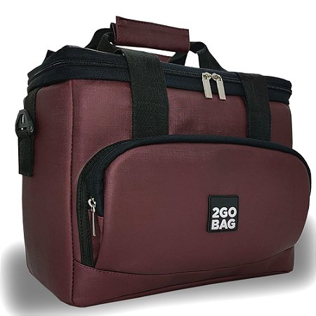 Bolsa Térmica 2go Bag Pro Marsala com Capacidade para 13,5 Litros