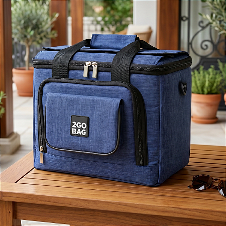 Bolsa Térmica 2go Bag Pro Navy com Capacidade para 13,5 Litros