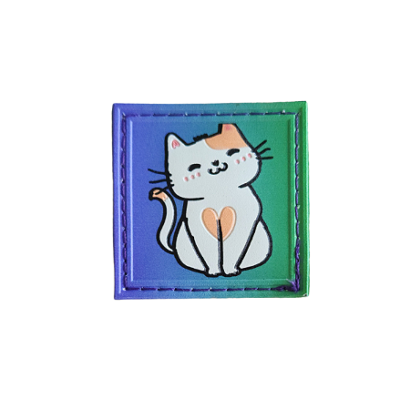Patch 48 - Gato fundo azul e verde