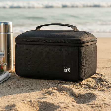 Bolsa Térmica 2go Bag Bento Black com Capacidade para 910ml