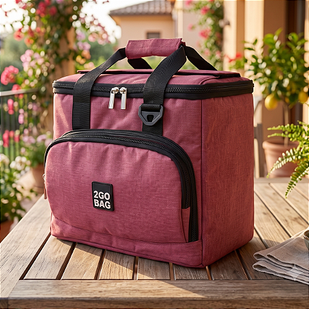 Bolsa Térmica 2go Bag Mid Paprica com Capacidade para 6,6 Litros