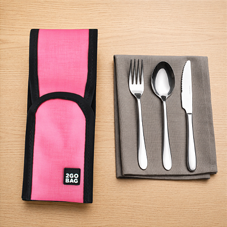 Porta Talher 2go Bag - Pink