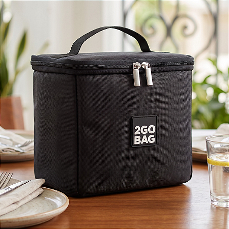 Bolsa Térmica 2go Bag Mini Black com Capacidade para 4,3 Litros