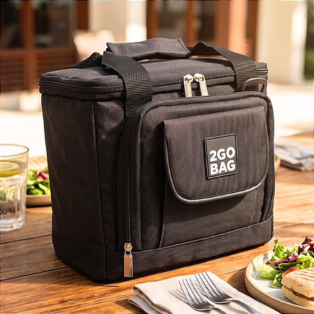 Bolsa Térmica 2gobag Mid Sport Black com Capacidade para 6,6 Litros