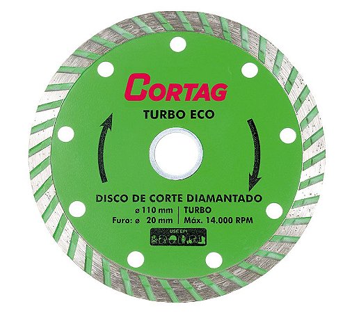 DISCO DE CORTE TURBO DIAMANTADO ECO