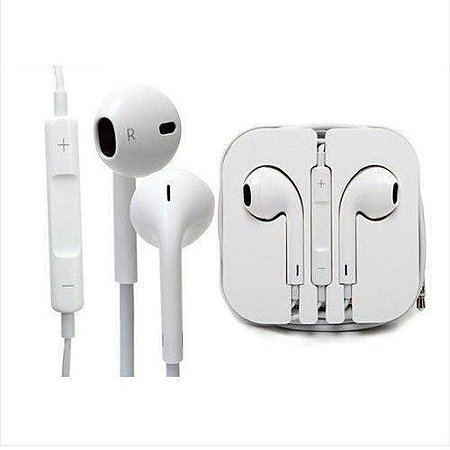 FONE DE OUVIDO P2 C/ MICROFONE ORIGINAL P/ IPHONE 5/5S/5C