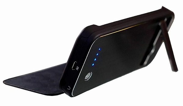 CAPA FLIP COVER CARREGADORA P/ IPHONE 5 - 2800 Mah