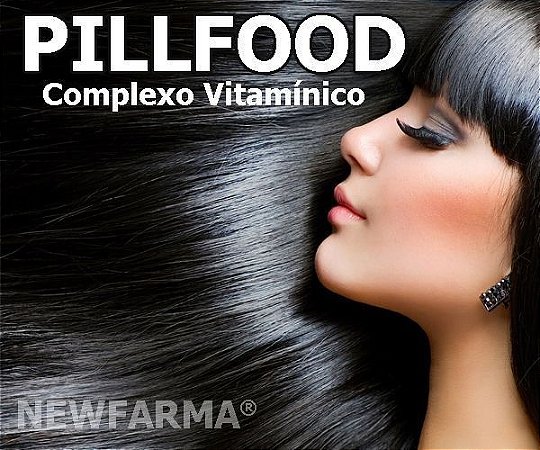 PILLFOOD (Complexo Vitamínico para Pele, Cabelos e Unhas) 60 Capsulas - 369 Mg