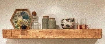 Prateleira de Madeira Maciça 100x20 Jacaranda