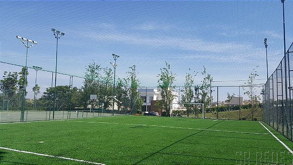 Rede de Proteção Esportiva Sob Medida para Lateral e Fundo de Campos de Futebol, Society, Quadras e Areia - Fio 6 - Malha 12