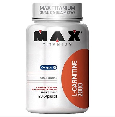 L-CARNITINE 2000 pote com (120 caps) - Max Titanium