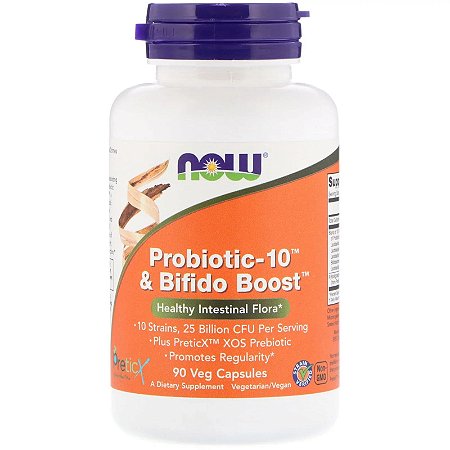Probiótico Probiotic-10 25 Billion (50 caps) - Now Foods - Barato  Suplementos
