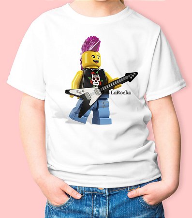 Camiseta Infantil Lego Guitarrista