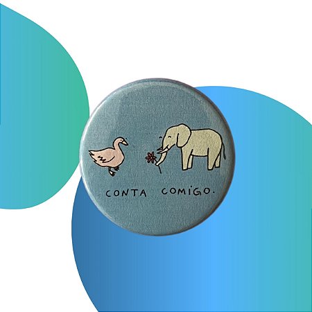 Botton Americano 35MM - CONTA COMIGO