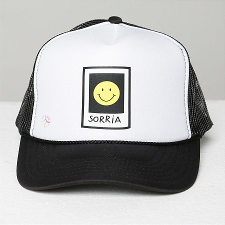 Boné Trucker SORRIA - BRANCO E PRETO