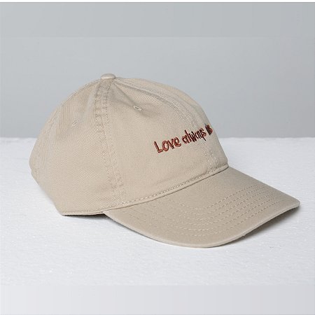 Boné LOVE ALWAYS WINS -Bege