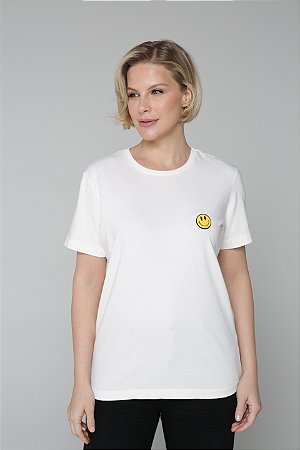 Camiseta Beijos, Abraços e Sorrisos - Branca