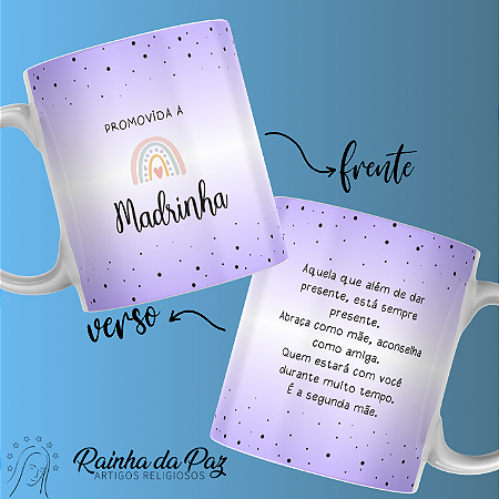Caneca - Promovida a Madrinha - Roxo