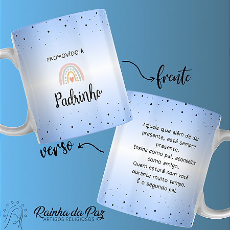 Caneca - Promovido de Padrinho - Azul