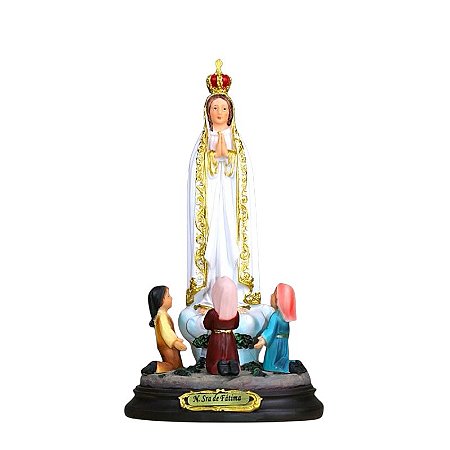 Imagem - Nossa Senhora de Fátima c/ Pastores  - 16cm
