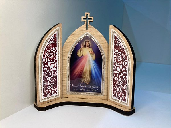 Capela Porta Fixa - Jesus Misericordioso - 15cm