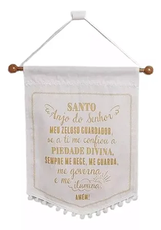 Flâmula - Oração do Anjo da Guarda - Branco