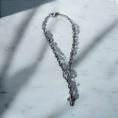 Pulseira - Dezena Terço - INOX