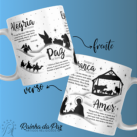 Caneca - Alegria Paz Esperança Amor