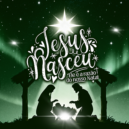 Azulejo - Jesus Nasceu - 10x10