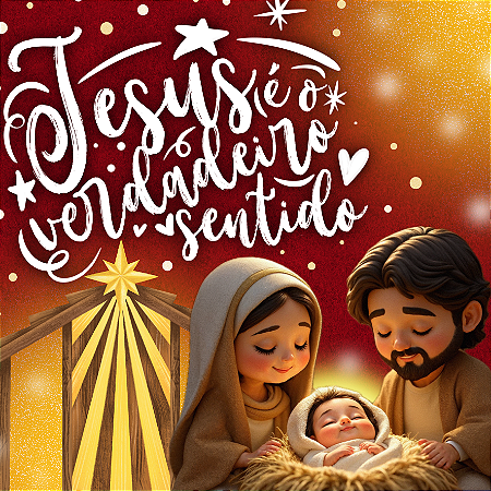 Azulejo - Jesus é o verdadeiro sentido - 10x10