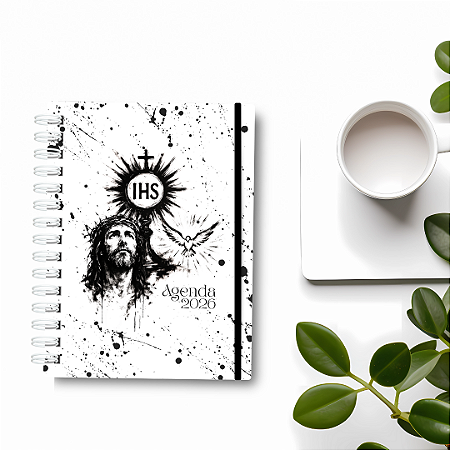 Agendas 2026- Capa Jesus - Branca