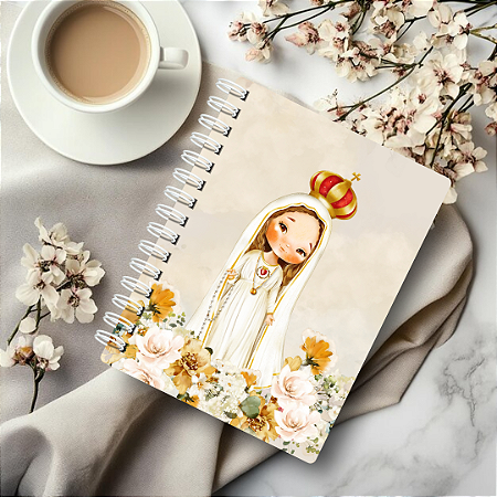 Caderno Personalizado - Nossa Senhora de Fátima - A5