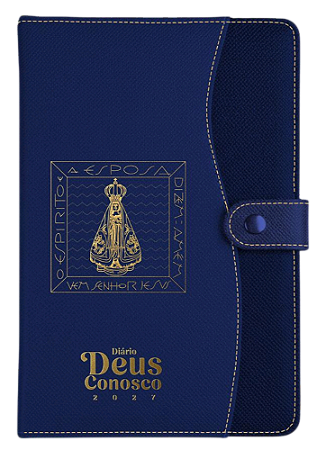 Diário Deus conosco 2027 - Luxo - Azul