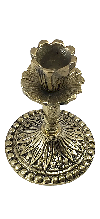 Castiçal para 1 vela - 11 cm - Bronze
