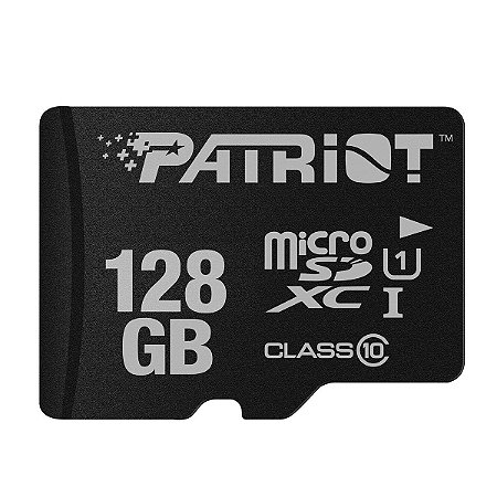 Cartão de Memória Patriot Micro SD 128gb LX Series Performance Classe 10 Com Adaptador - PSF128GMDC10