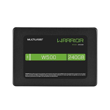 SSD Gamer Multilaser Warrior 2,5" 240GB W500 - Gravação 500 MB/S - SS210